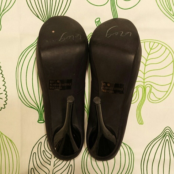 Qupid Black 5-inch Platform Heels 6.5 Faux Leather - Picture 5 of 7